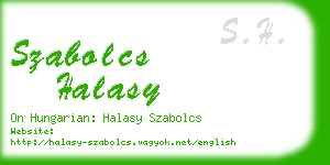 szabolcs halasy business card